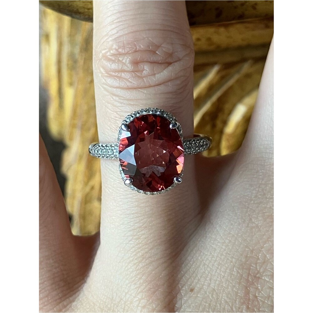 Andesine Labradorite Sterling Silver Ring Size 8